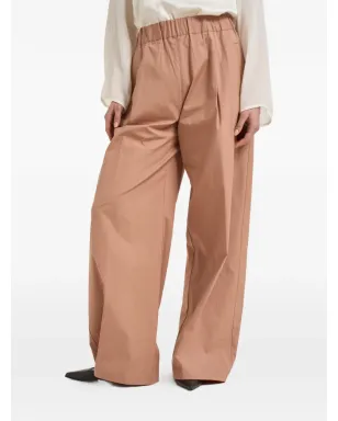 Semicouture elasticated pleated palazzo pants - Neutrals - サムネイル2