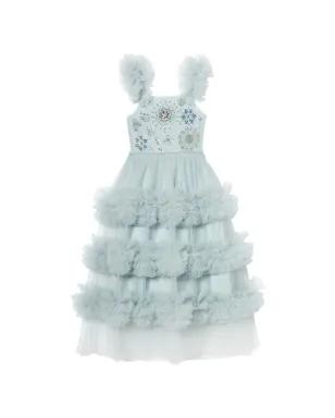 Tutu Du Monde Soraya フリル付きエンブリッシュドレス - ブルー - サムネイル1