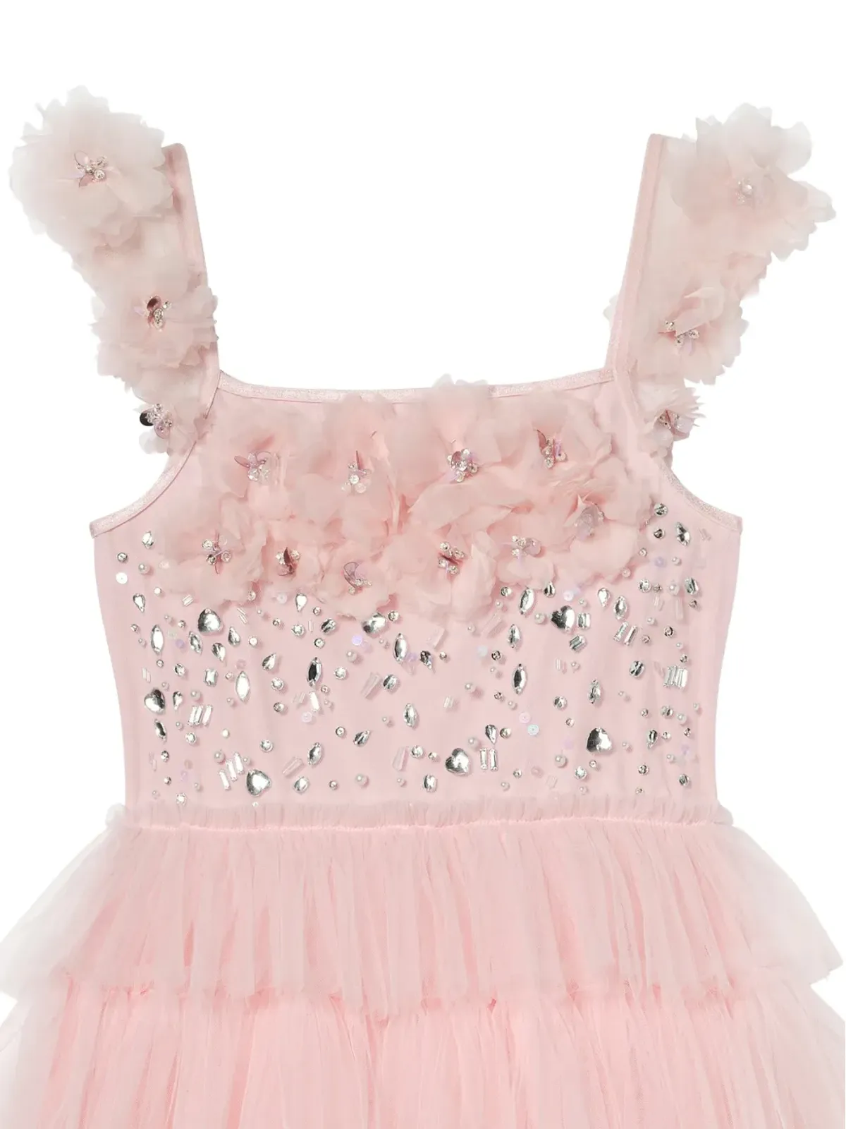 Tutu Du Monde Amira floral-embellished tiered dress - Pink - 画像3