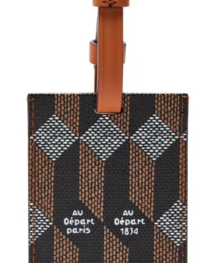 Au Départ ジオメトリックパターン ラゲッジタグ - ブラック - サムネイル2