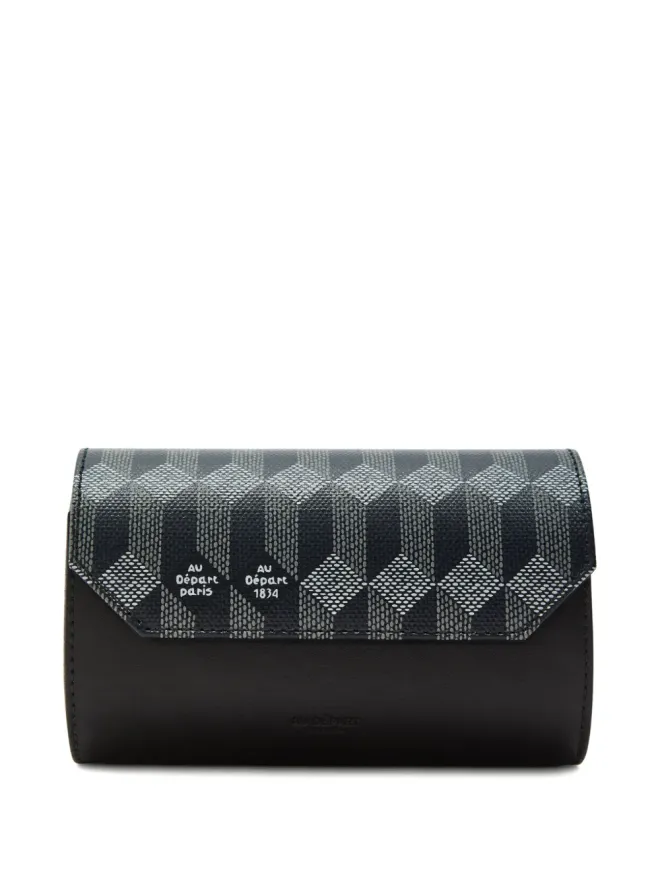 Au Départ Au Départ 幾何学柄ウォッチボックス ブラックの商品画像