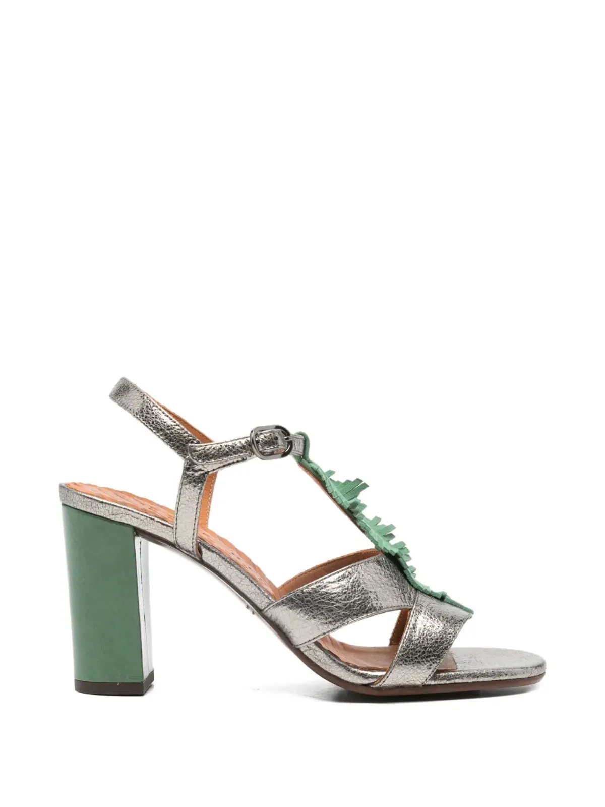 Chie Mihara leaf balia sandals - Silver - 画像1