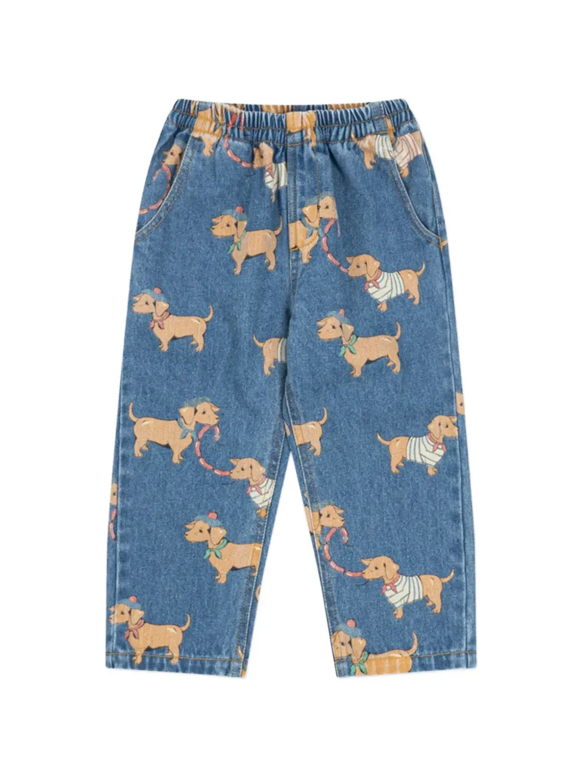 Konges Sløjd Magot ウエストゴム入りプリントパンツ - 画像1