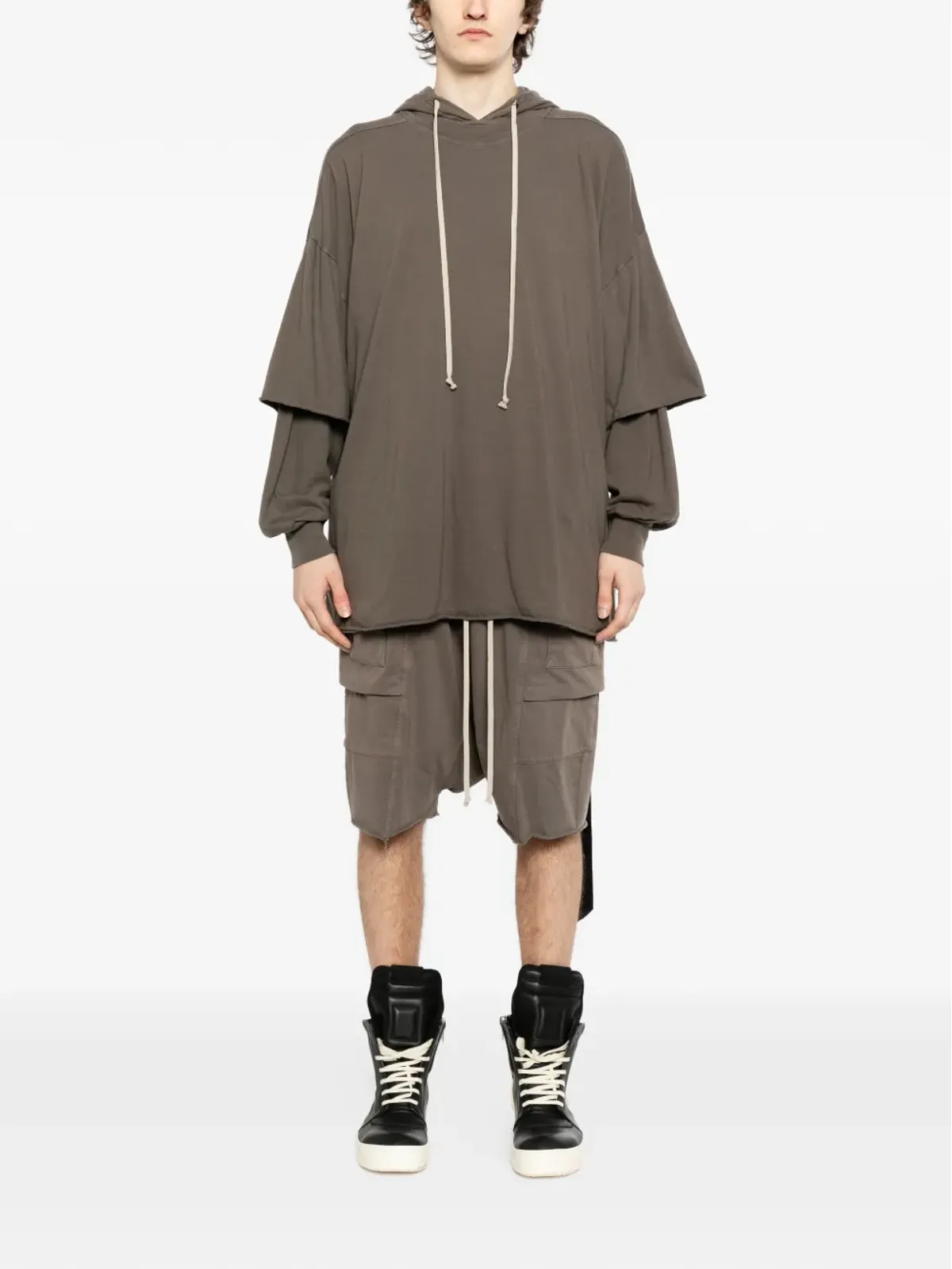 Rick Owens DRKSHDW Tommy Hustler フーディー - 画像2