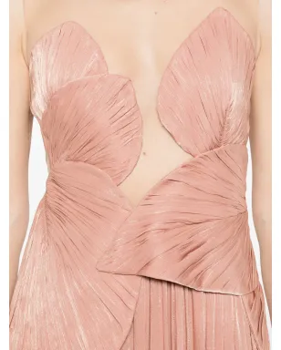 Costarellos Serenne pleated maxi dress - Pink - サムネイル5