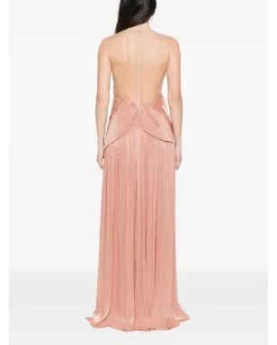 Costarellos Serenne pleated maxi dress - Pink - サムネイル4