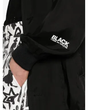 Comme Des Garçons Black シングルブレストボタン留めコート - サムネイル5