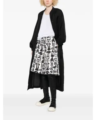 Comme Des Garçons Black シングルブレストボタン留めコート - サムネイル3