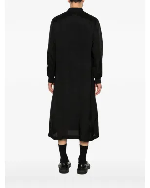 Comme Des Garçons Black シングルブレストボタン留めコート - サムネイル4