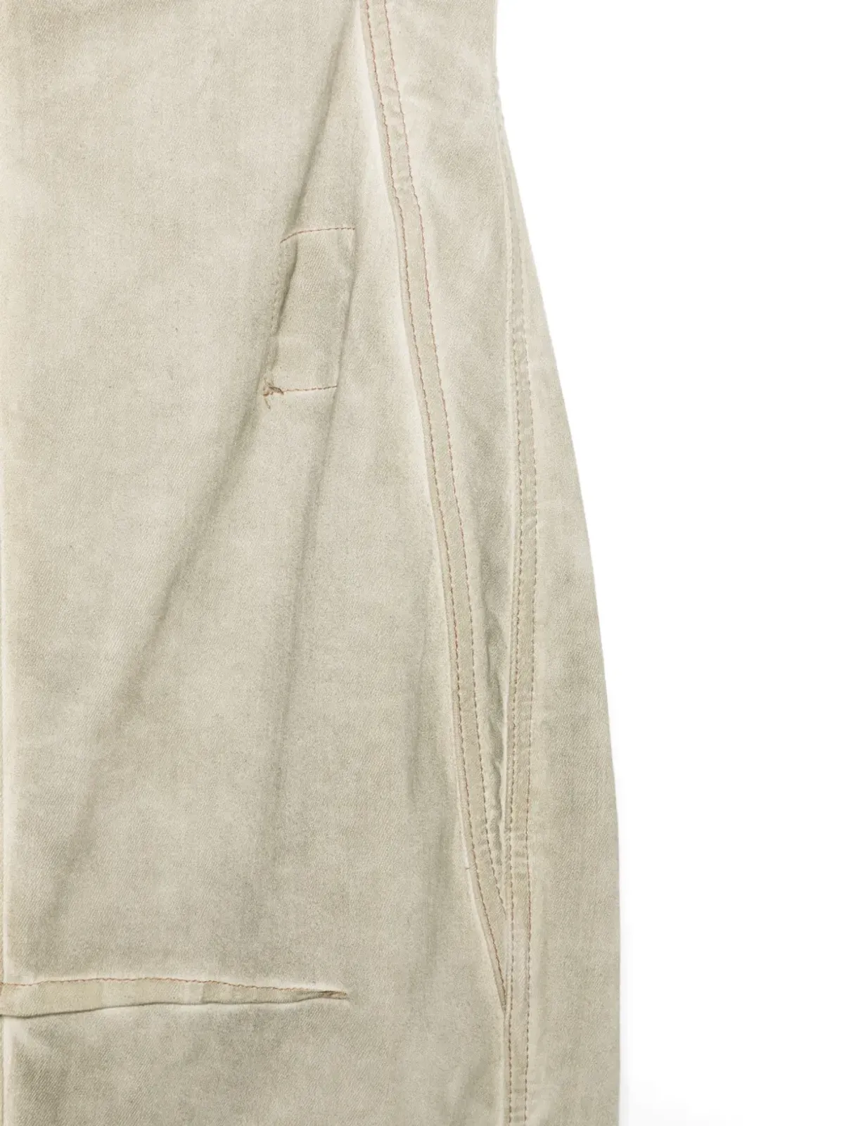 Rick Owens DRKSHDW Sliced Rustier zip-up maxi dress - Green - 画像3