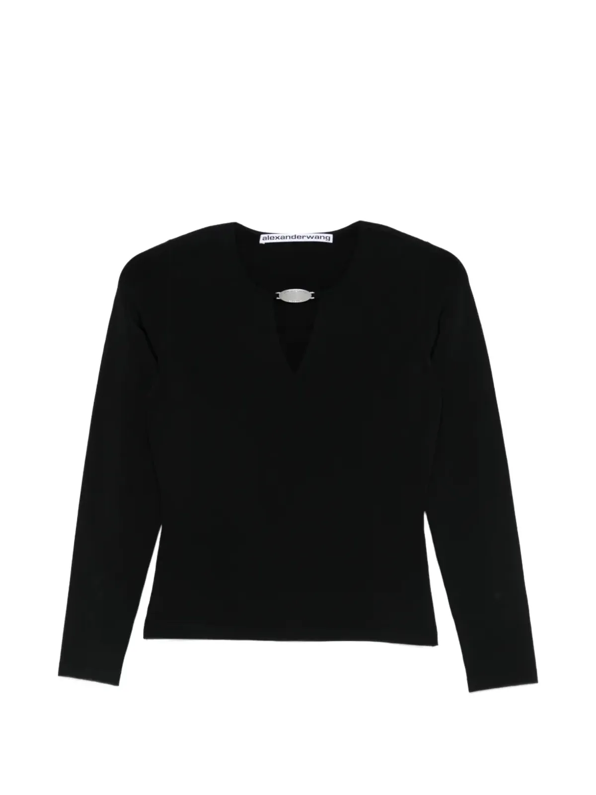 Alexander Wang ロゴプレートVネックセーター - 画像1