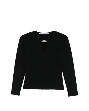 Alexander Wang ロゴプレートVネックセーター - サムネイル1
