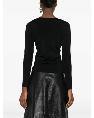 Alexander Wang ロゴプレートVネックセーター - サムネイル4