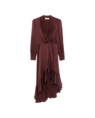 ZIMMERMANN ラッフル付きラップミディドレス - サムネイル1