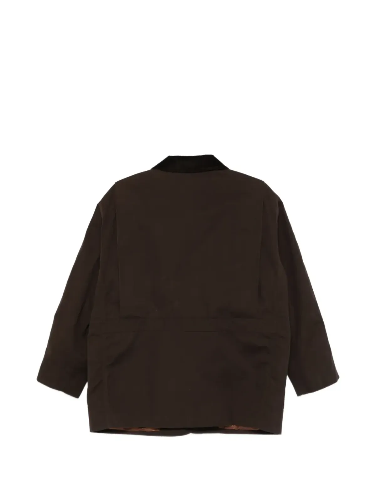 Blazé Milano コーデュロイ襟付きコート - Brown - 画像2