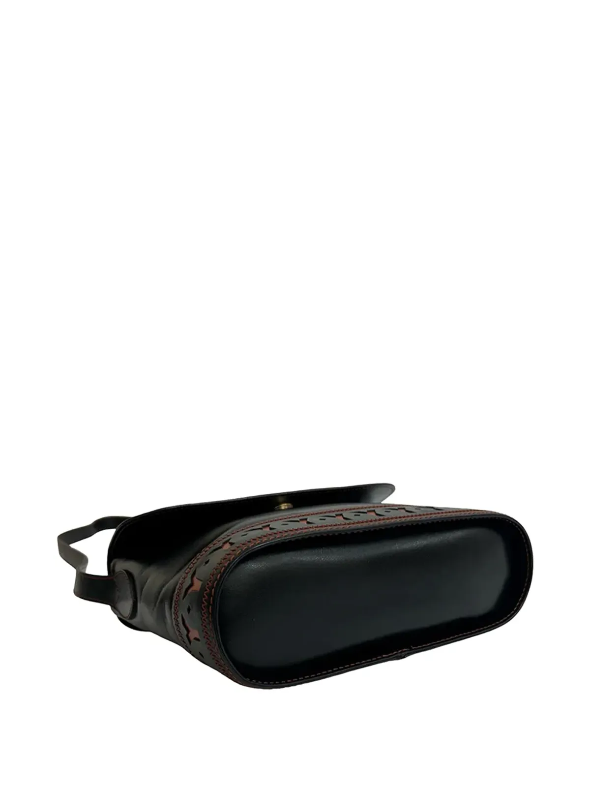 Saint Laurent Pre-Owned レザー カットアウト クロスボディバッグ - 画像5