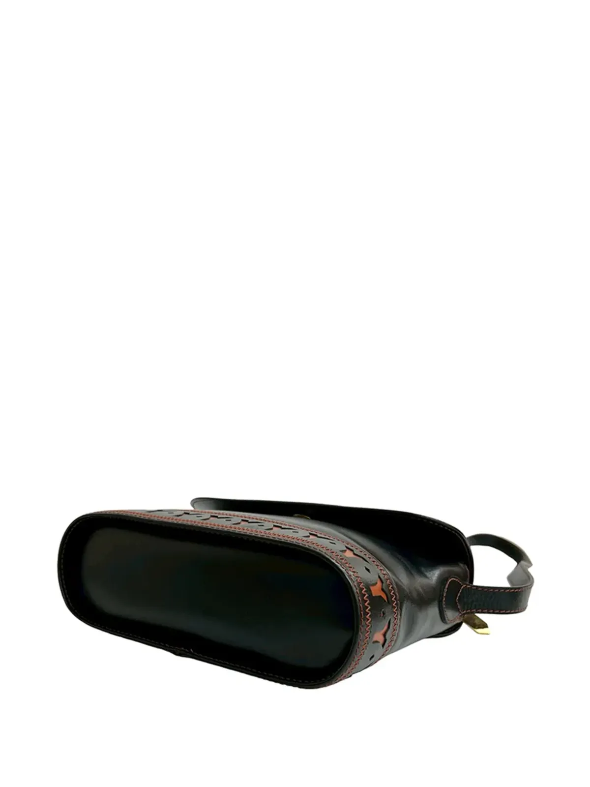 Saint Laurent Pre-Owned レザー カットアウト クロスボディバッグ - 画像4