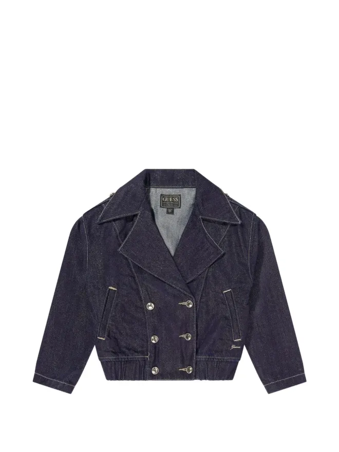 guess kids guess kids double-breasted lurex jacket - Blueの商品画像