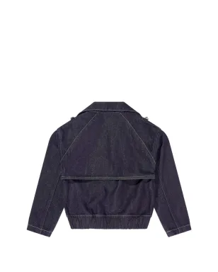guess kids double-breasted lurex jacket - Blue - サムネイル2