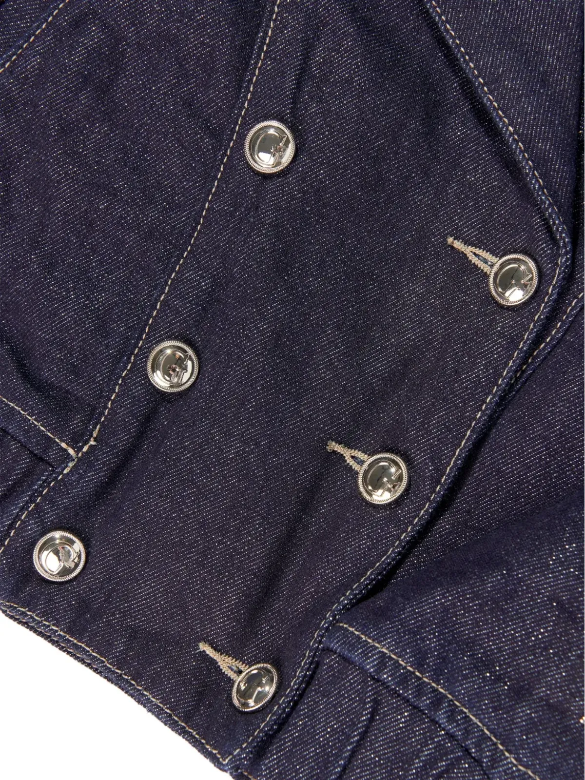 guess kids double-breasted lurex jacket - Blue - 画像3