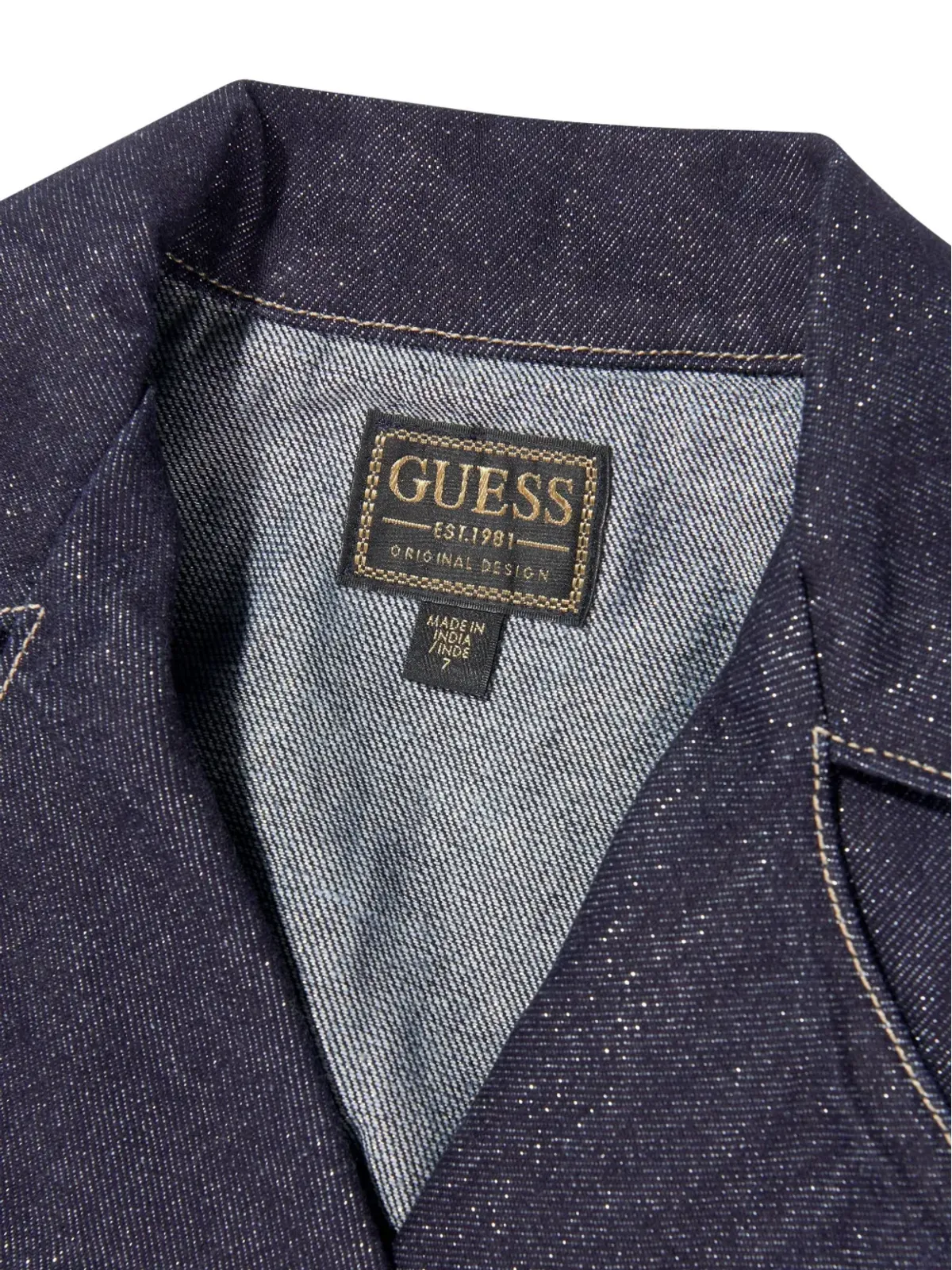 guess kids double-breasted lurex jacket - Blue - 画像4