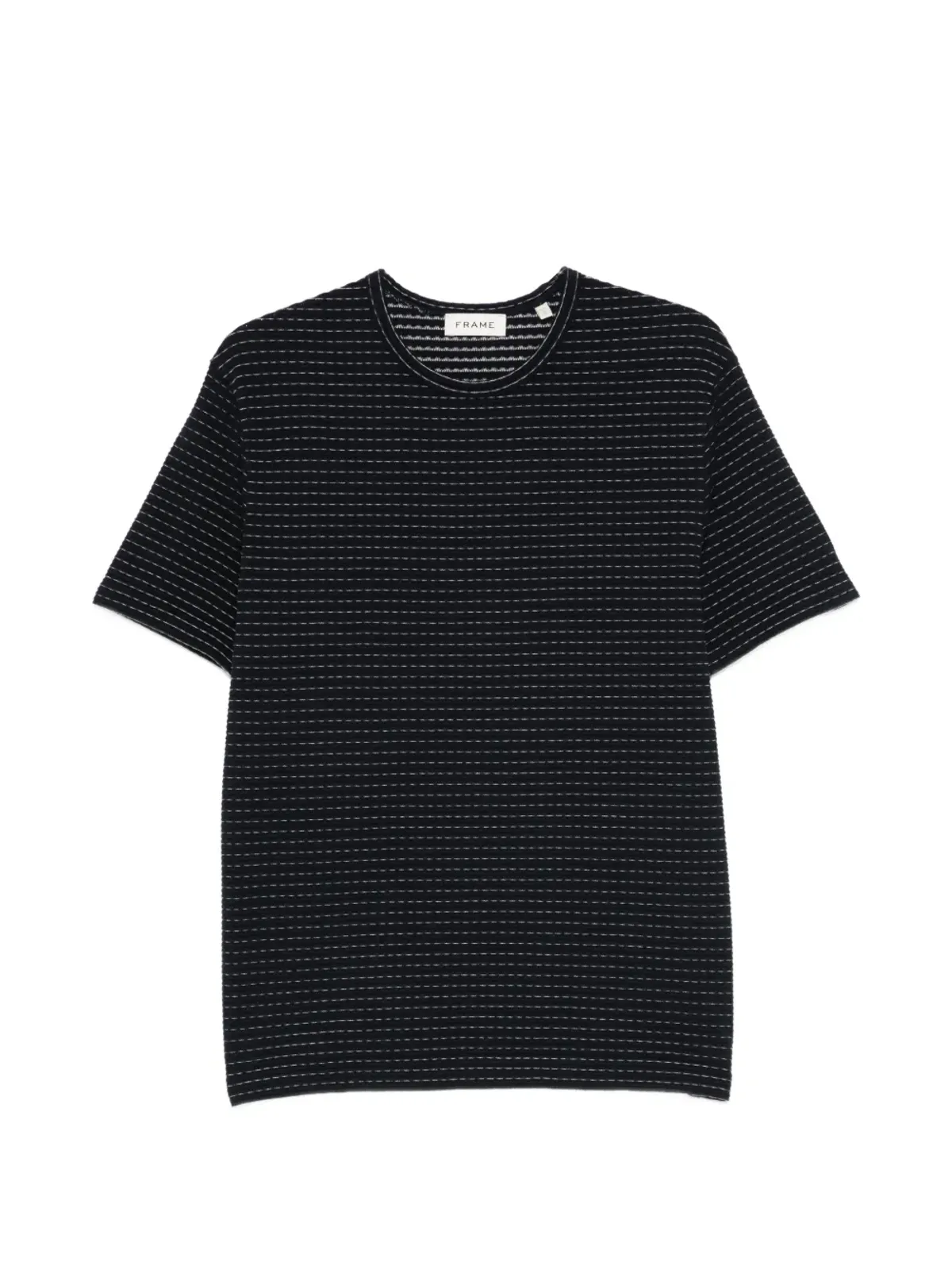 FRAME ストライプ柄 Tシャツ - ブラック - 画像1
