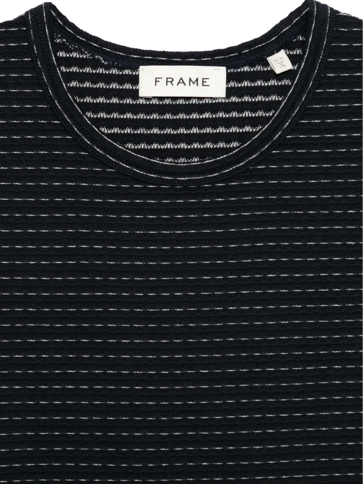 FRAME ストライプ柄 Tシャツ - ブラック - 画像3