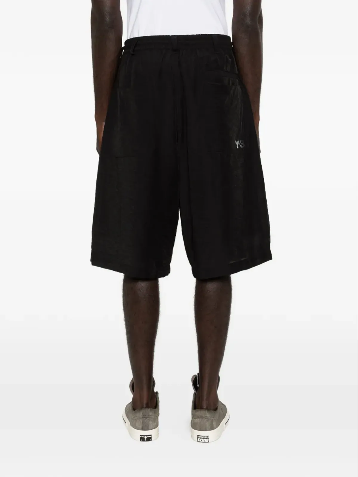 Y-3 ドローコード付きプリーツショーツ - 画像4