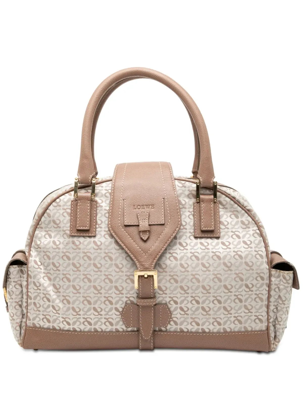 Loewe ビンテージ アナグラム キャンバス ハンドバッグ - 画像1