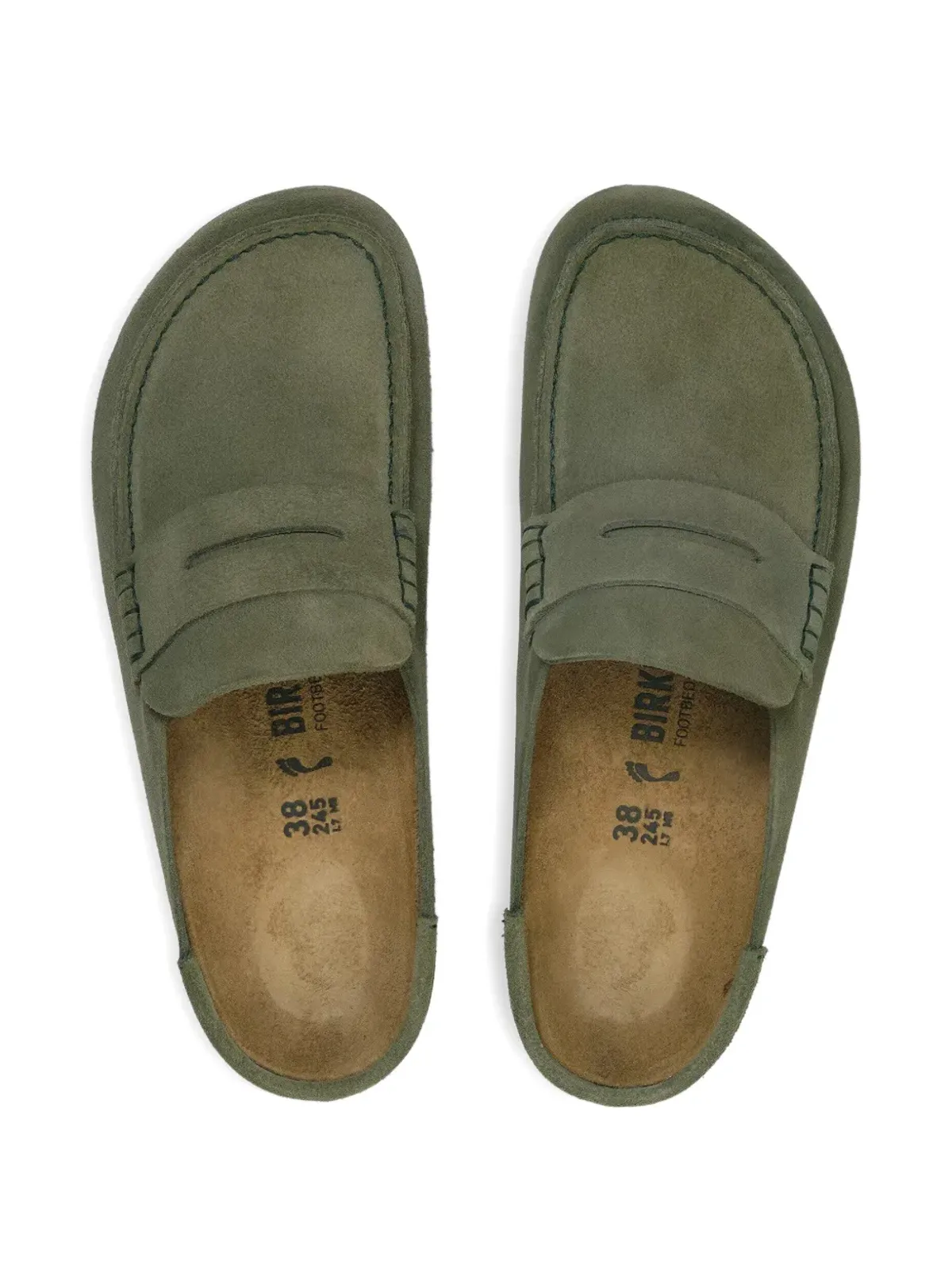 Birkenstock ネイプルス ラップド スエード ペニーローファー - 画像3