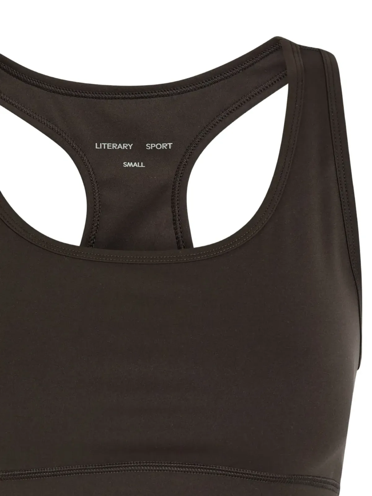 Literary Sport racerback bra - Brown - 画像2