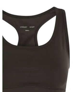 Literary Sport racerback bra - Brown - サムネイル2