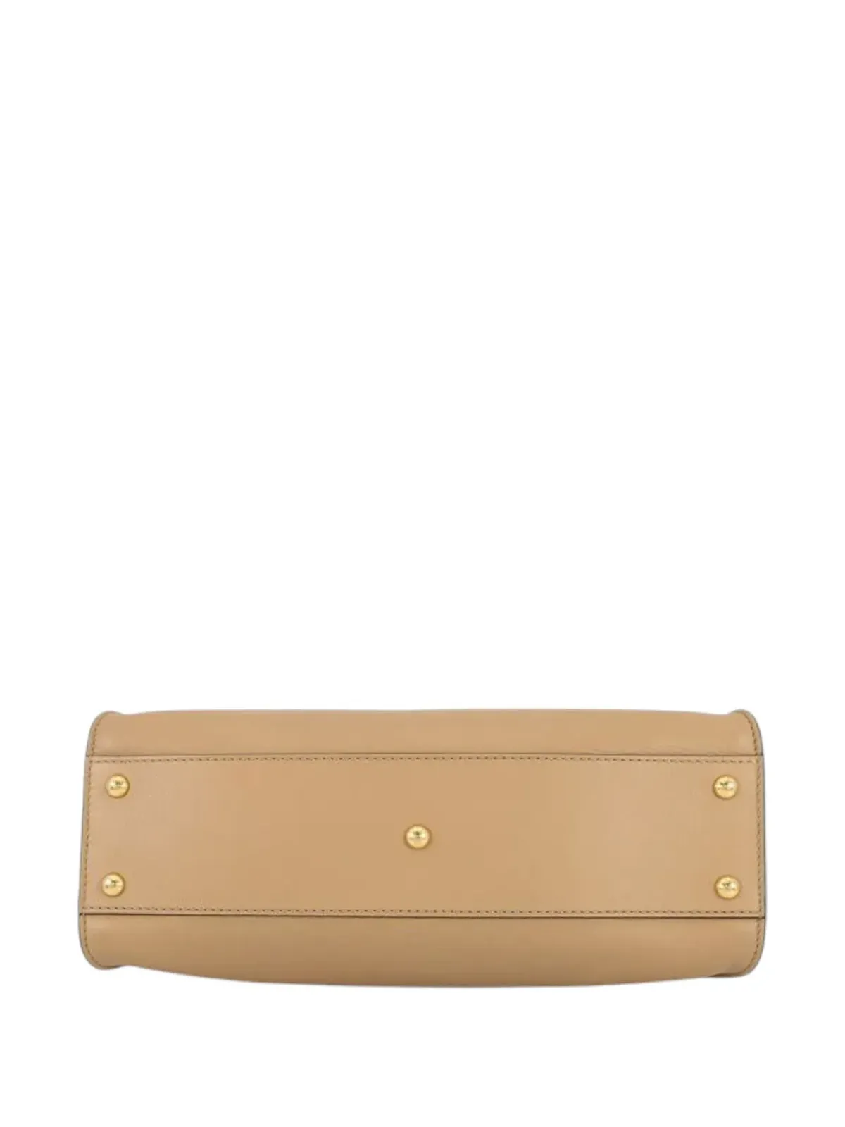 Fendi Pre-Owned ミディアムレザー セルレリア ピーカブー アイコニック サッチェル ブラウン - 画像4
