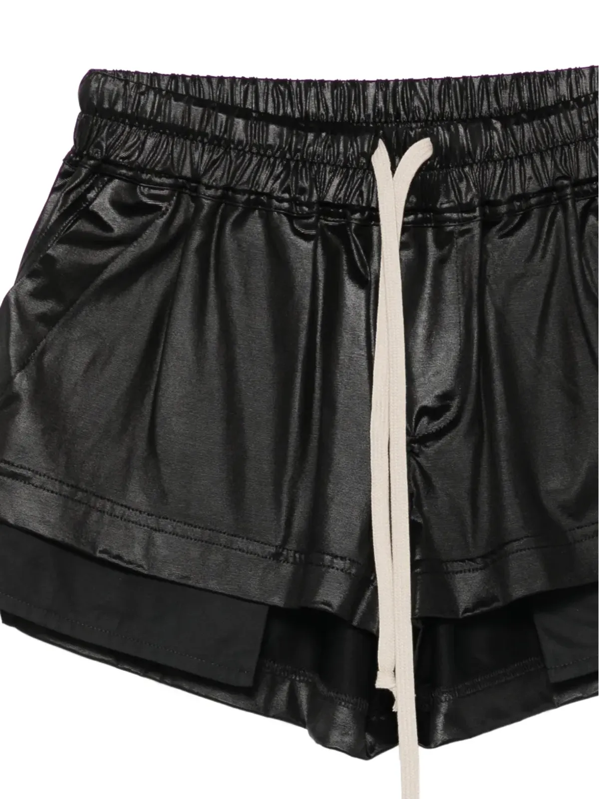 Rick Owens DRKSHDW Fog ドローコードショーツ - 画像3