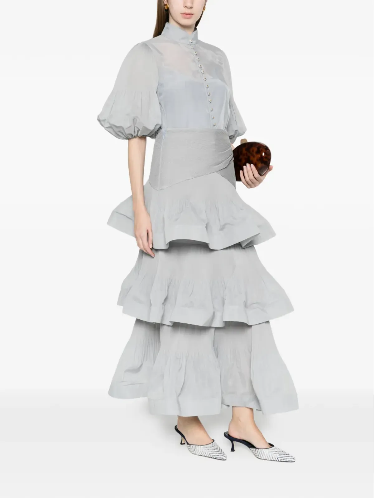 ZIMMERMANN プリーツ ティアード ミディスカート - 画像2