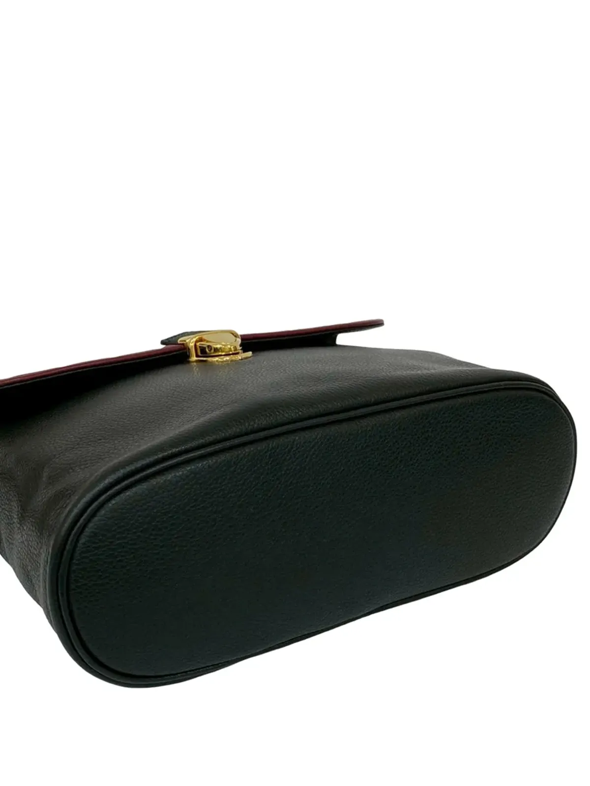 Saint Laurent Pre-Owned ビンテージ 20世紀バイカラー レザー フラップ クロスボディバッグ - 画像4