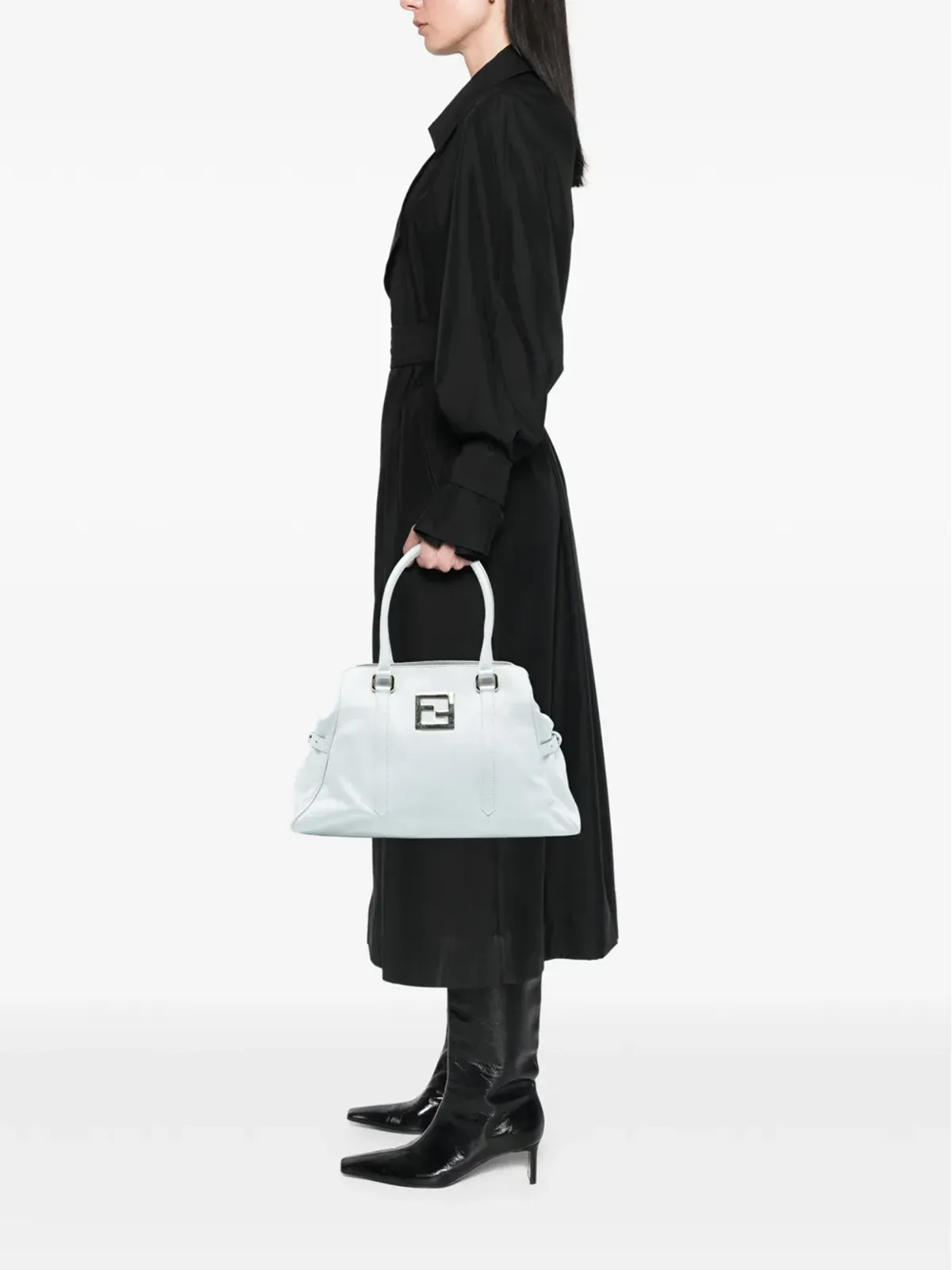 Fendi Pre-Owned FFレザートートバッグ - 画像2