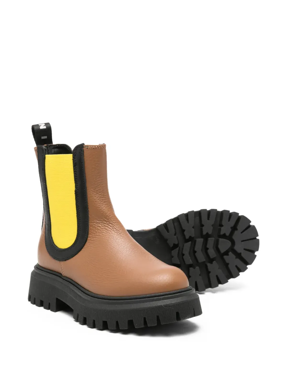 Marni Kids ロゴ入りブーツ - 画像2
