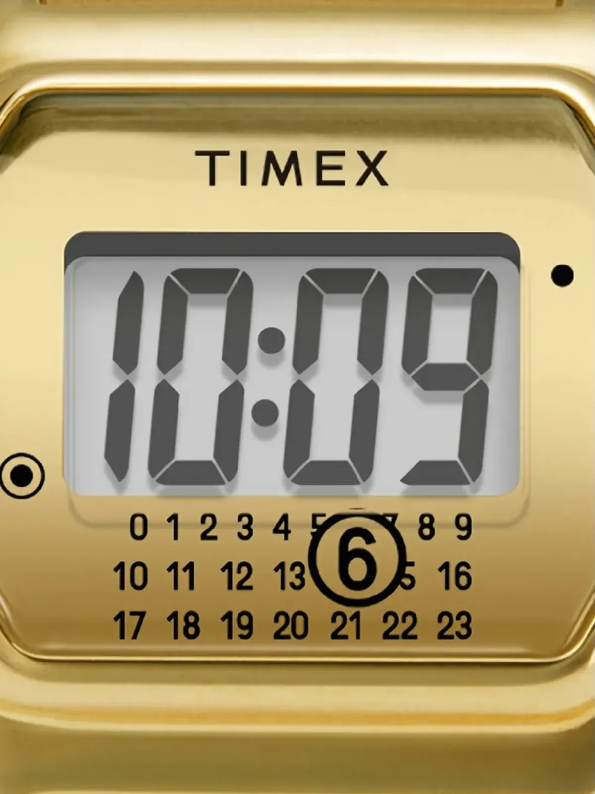 TIMEX x MM6 T80 デジタル Bijoux ステンレス 20mm リングウォッチ - ゴールド - 画像2