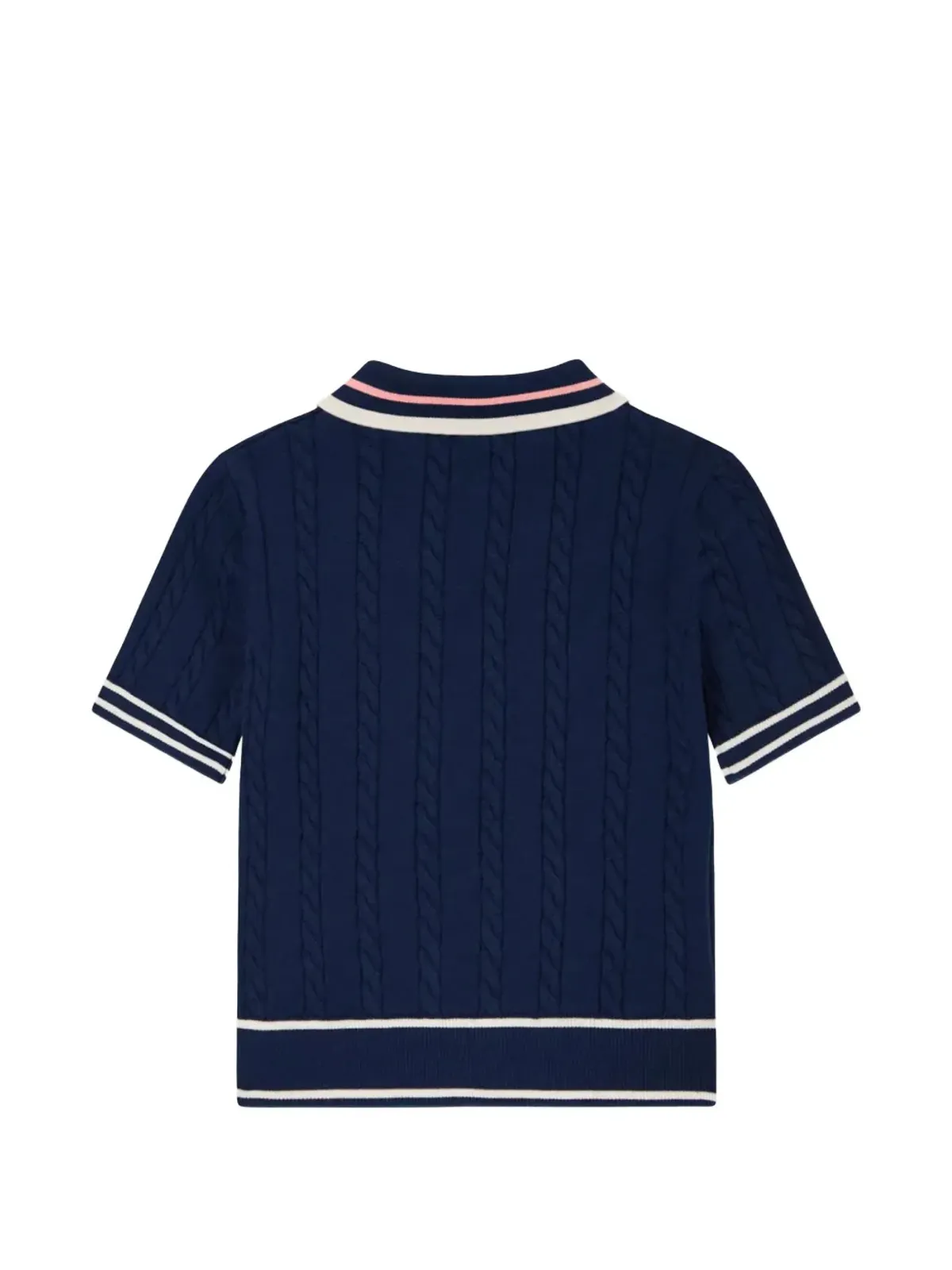 guess kids ショートスリーブ ケーブルニット カーディガン ブルー - 画像2