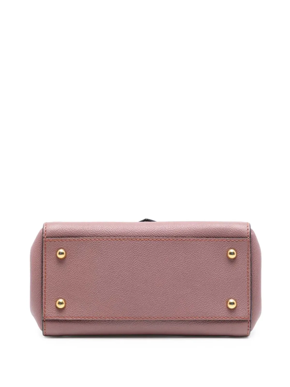 Burberry Pre-Owned 小粒グレインレザー バックル付き トートサッチェル - ピンク - 画像4