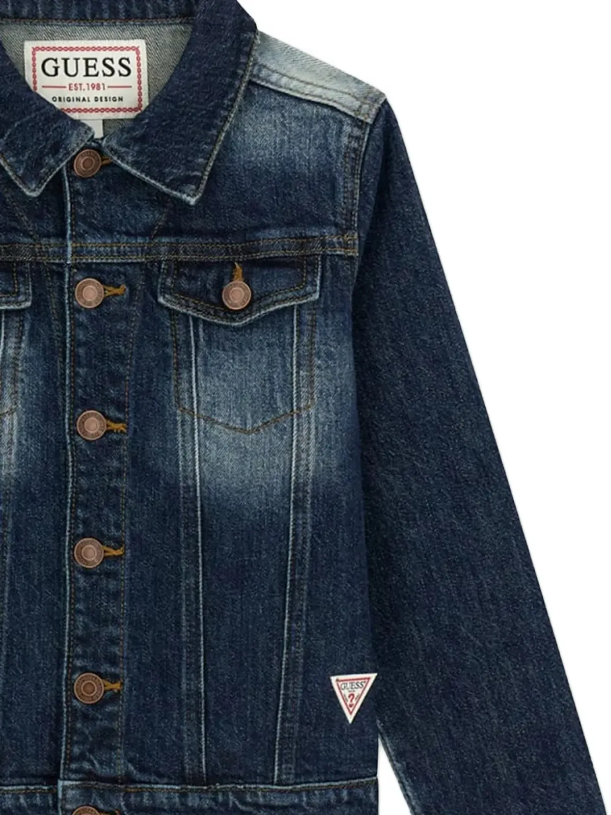 guess kids ツートーンデニムジャケット - 画像4