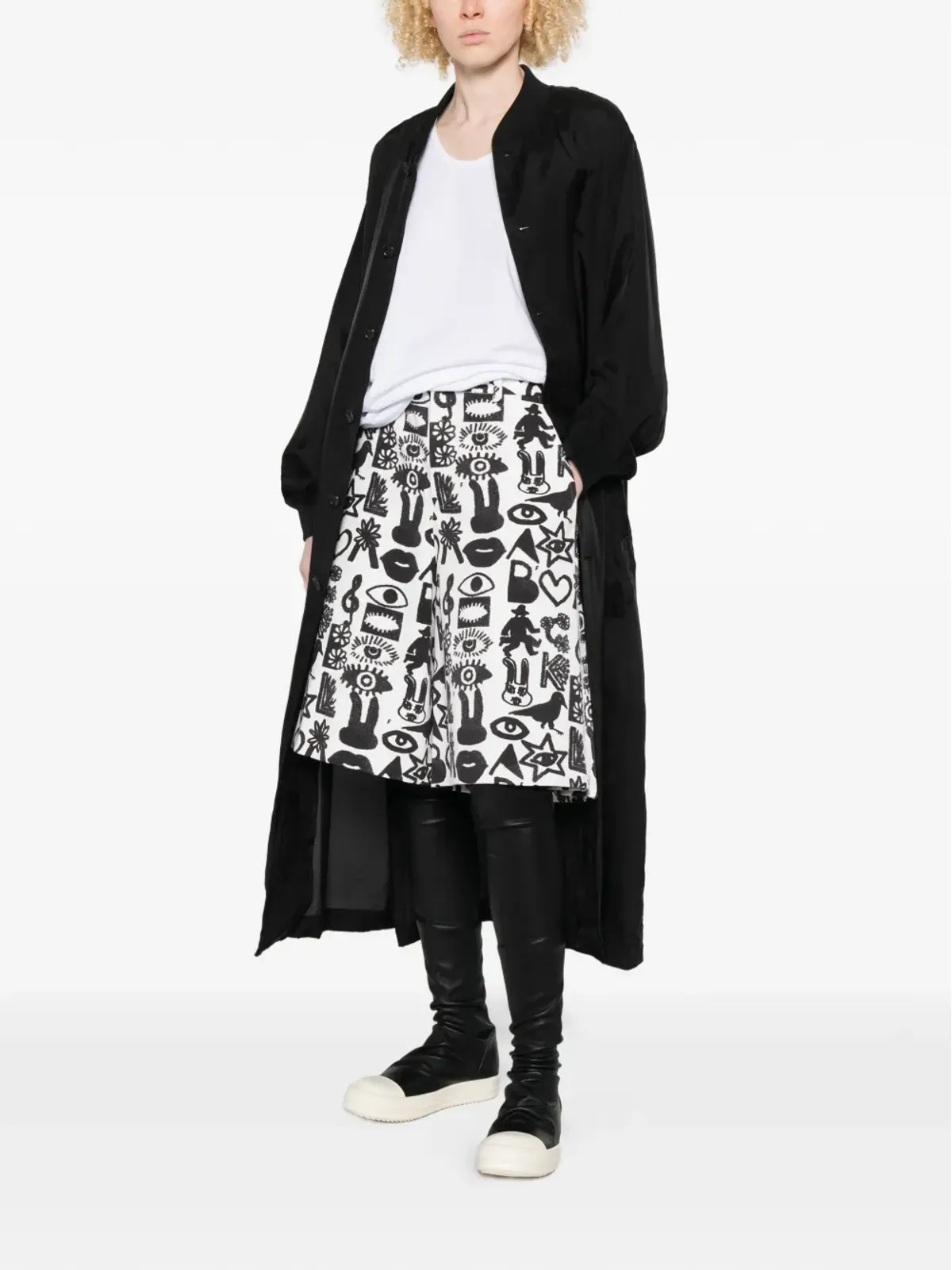 Comme Des Garçons Black 柄入りショーツ - 画像3