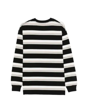 A BATHING APE® ストライプ胸ポケットTシャツ - ブラック - サムネイル2