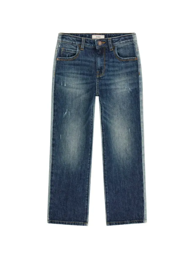 guess kids guess kids ツートーンストレートジーンズ ブルーの商品画像