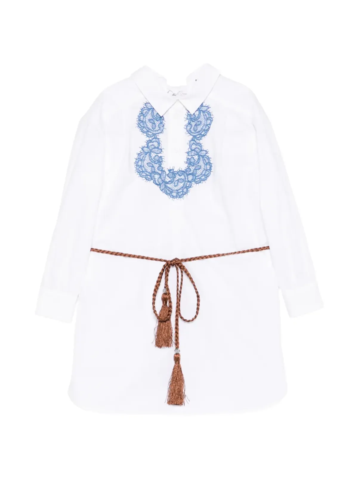 Ermanno Scervino Junior レース刺繍ドレス - 画像1