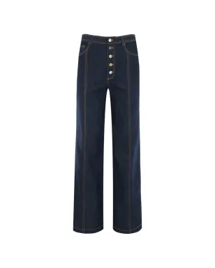 Cinq A Sept フランシーヌ ボタンフロントジーンズ - サムネイル1