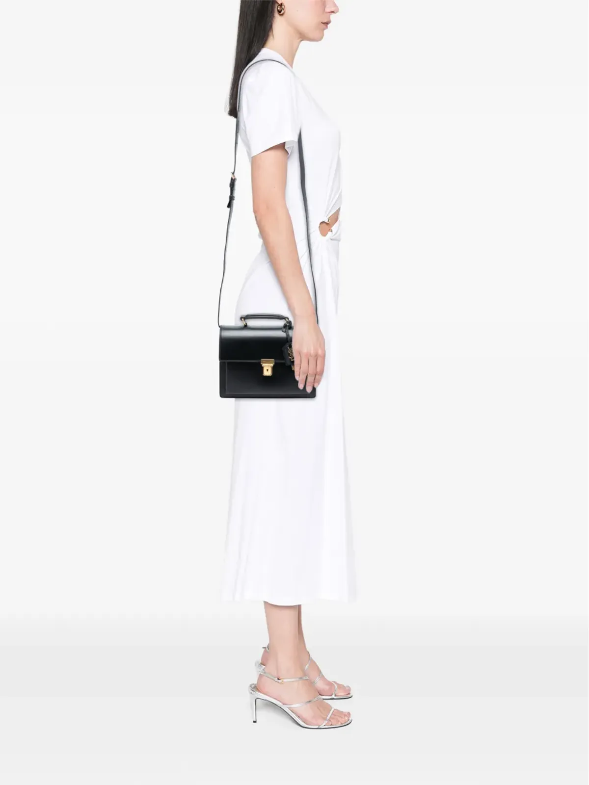 Saint Laurent Pre-Owned 2016 レザー ハイスクール・サッチェル - ブラック - 画像2