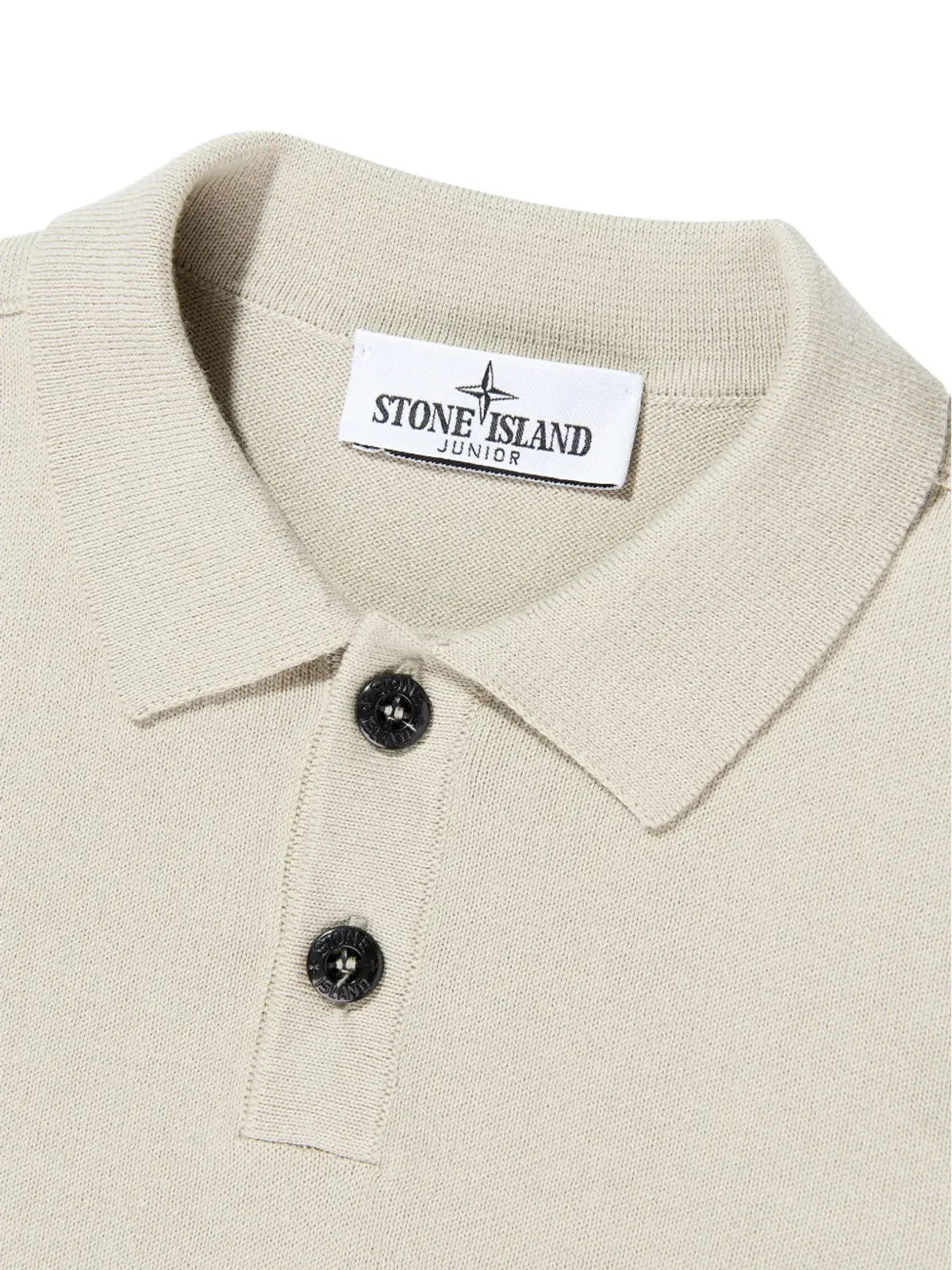 Stone Island Junior ボタン付き長袖ポロシャツ - 画像4
