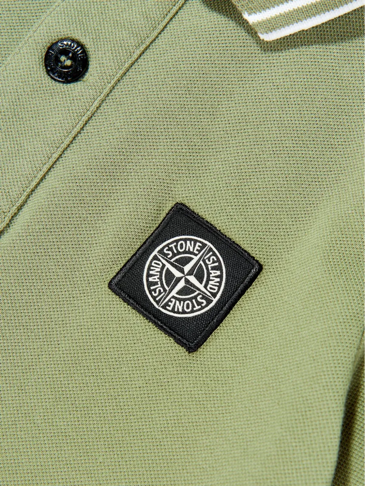 Stone Island Junior ストライプ トリム ポロシャツ - 画像3